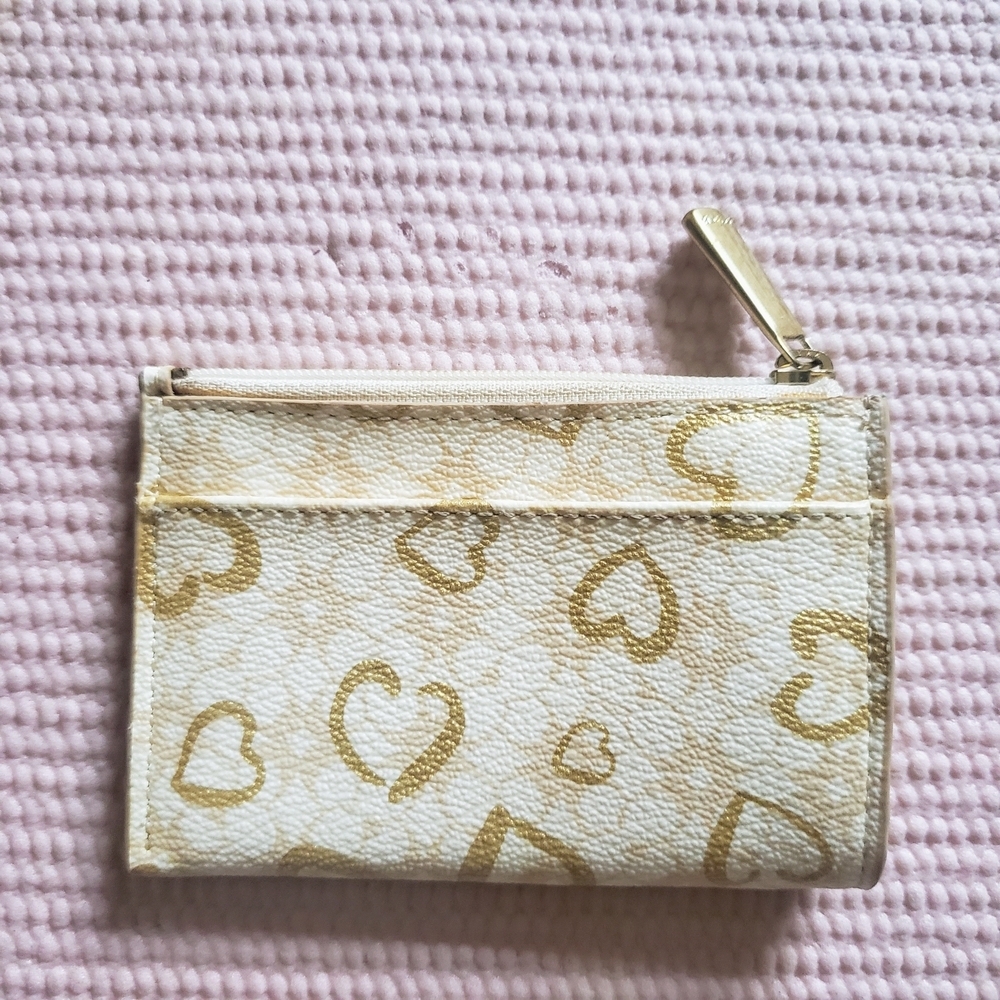 Coach Mini Skinny ID Case in Signature Canvas with Heart Print - Picture 3 of 9